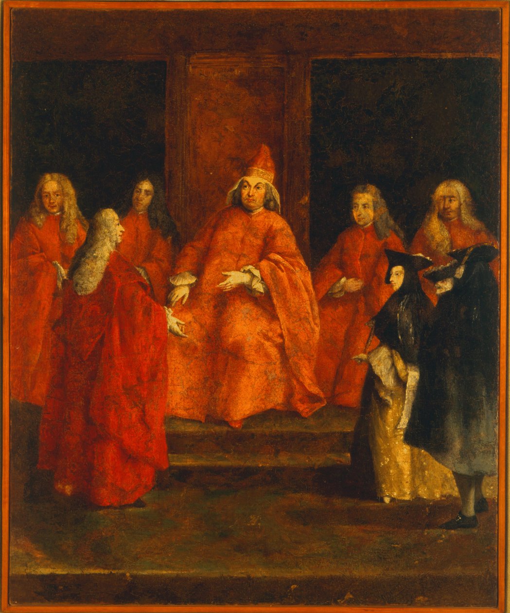 Doge Grimani på sin trone af Pietro Longhi