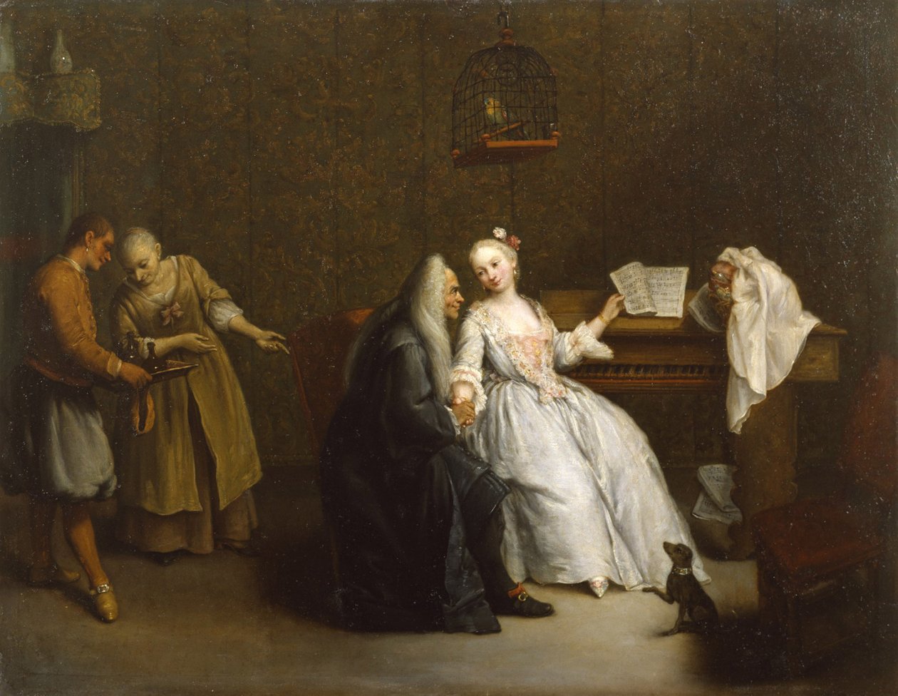 Musiktimen, ca. 1760 af Pietro Longhi