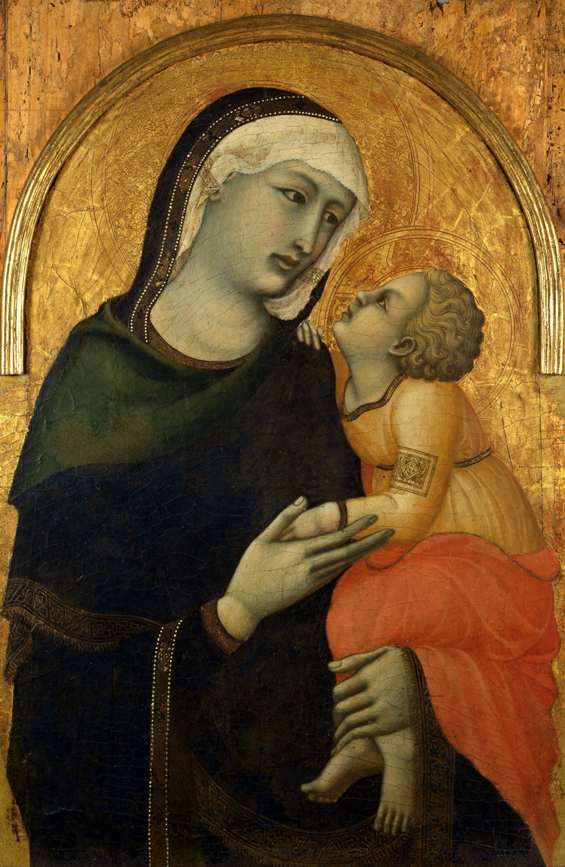 Madonna med barn af Pietro Lorenzetti