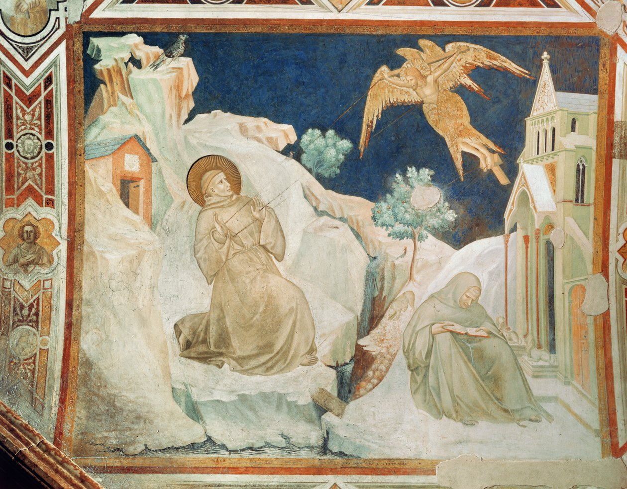 St Francis modtager stigmata af Pietro Lorenzetti