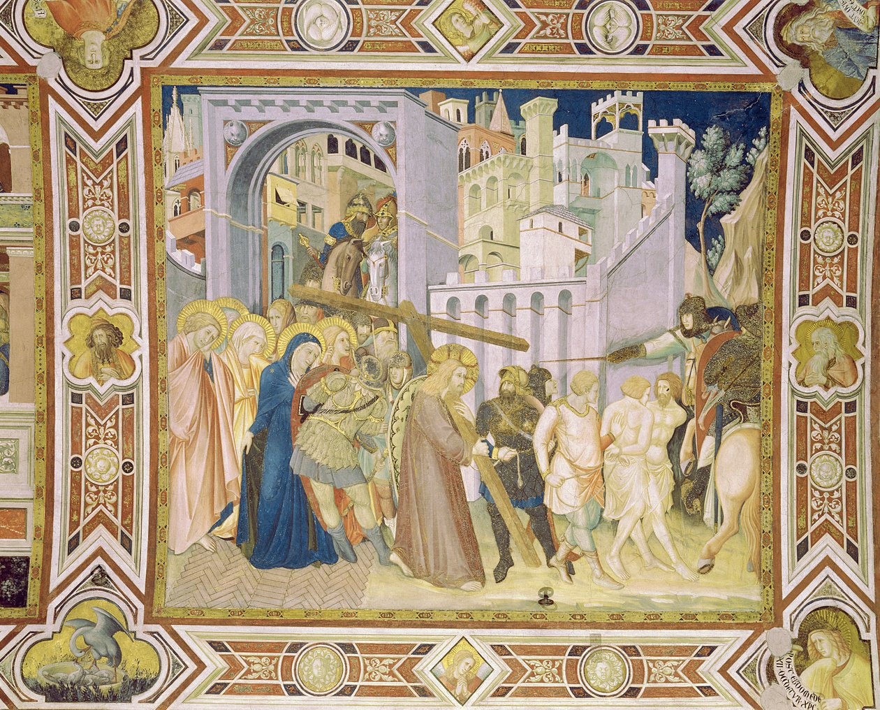 Vejen til Golgata, 1320 af Pietro Lorenzetti