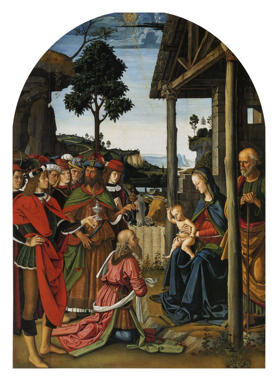Tilbedelse af magi af Pietro Perugino