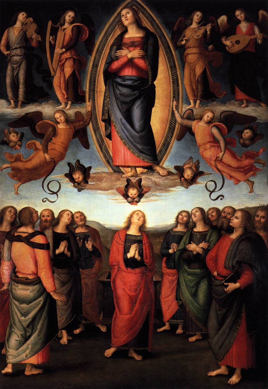 Antagelse af Maria af Pietro Perugino