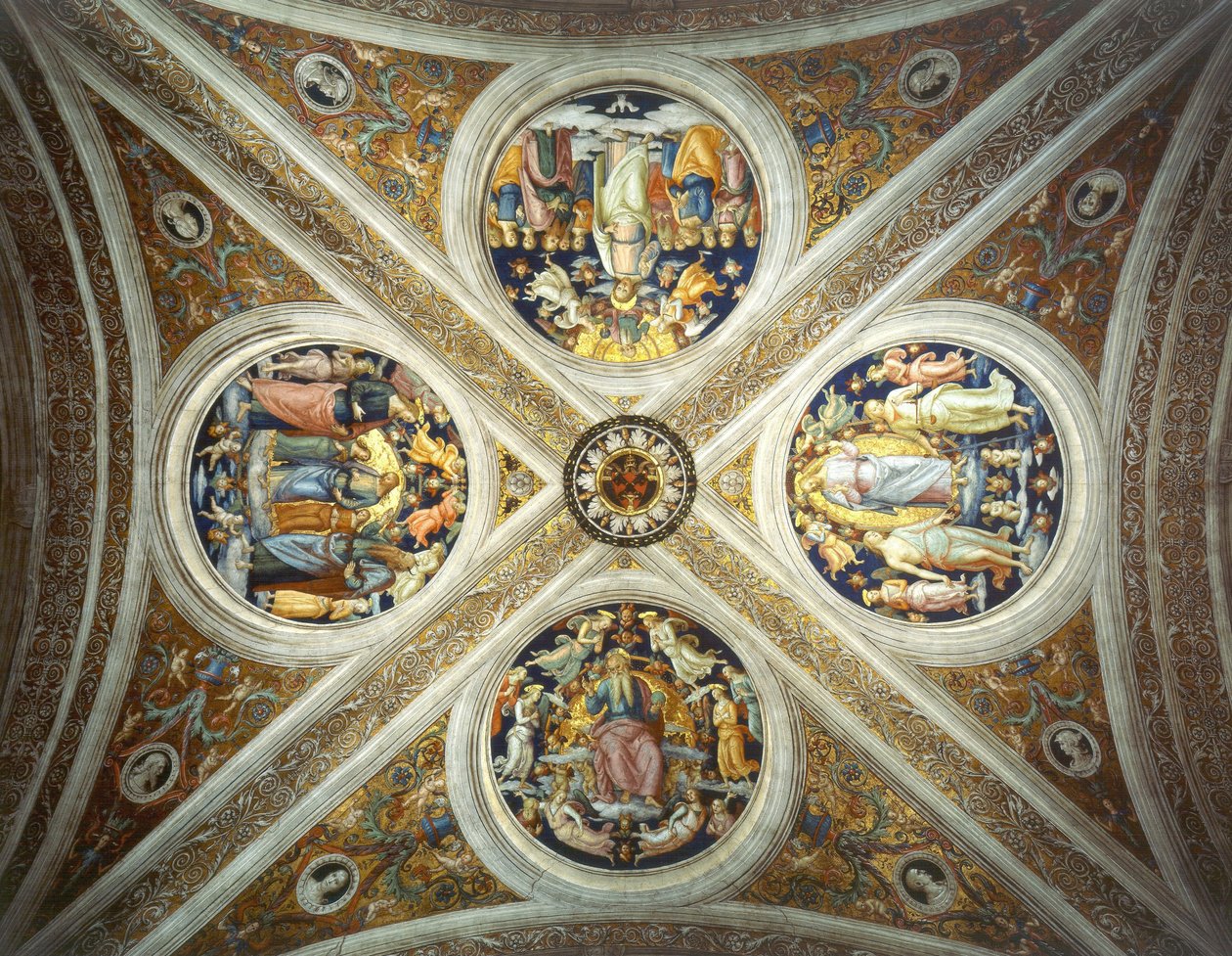 Hvælving af Estancia del Burgo del Borgo af Pietro Perugino