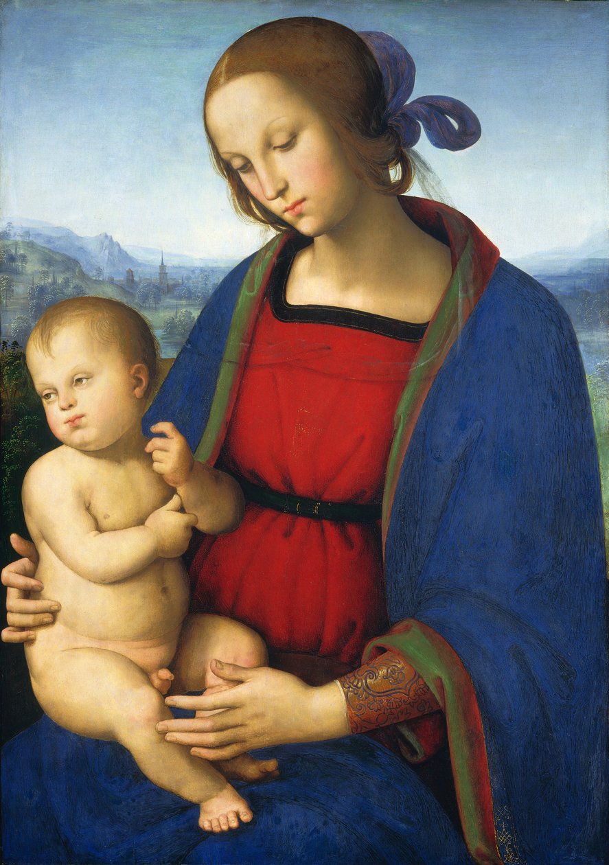 Madonna og barn, ca. 1500 af Pietro Perugino