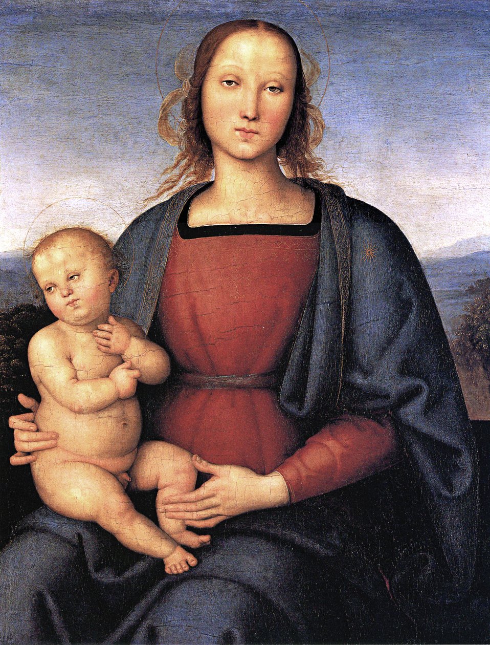 Madonna og barn. af Pietro Perugino