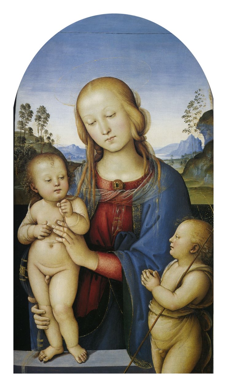 Madonna og barn med San Giovannino af Pietro Perugino