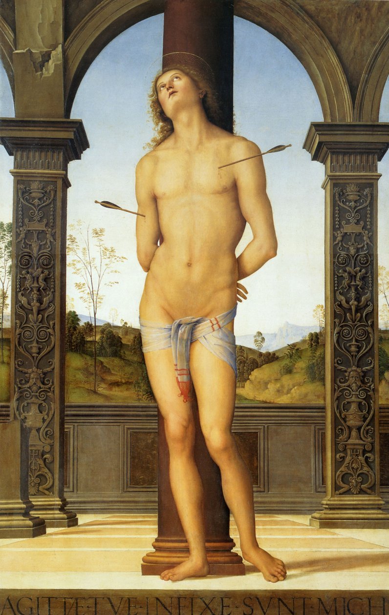 San Sebastian af Pietro Perugino