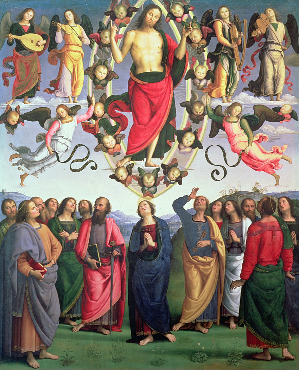 Kristi himmelfart, 1495-98 af Pietro Perugino