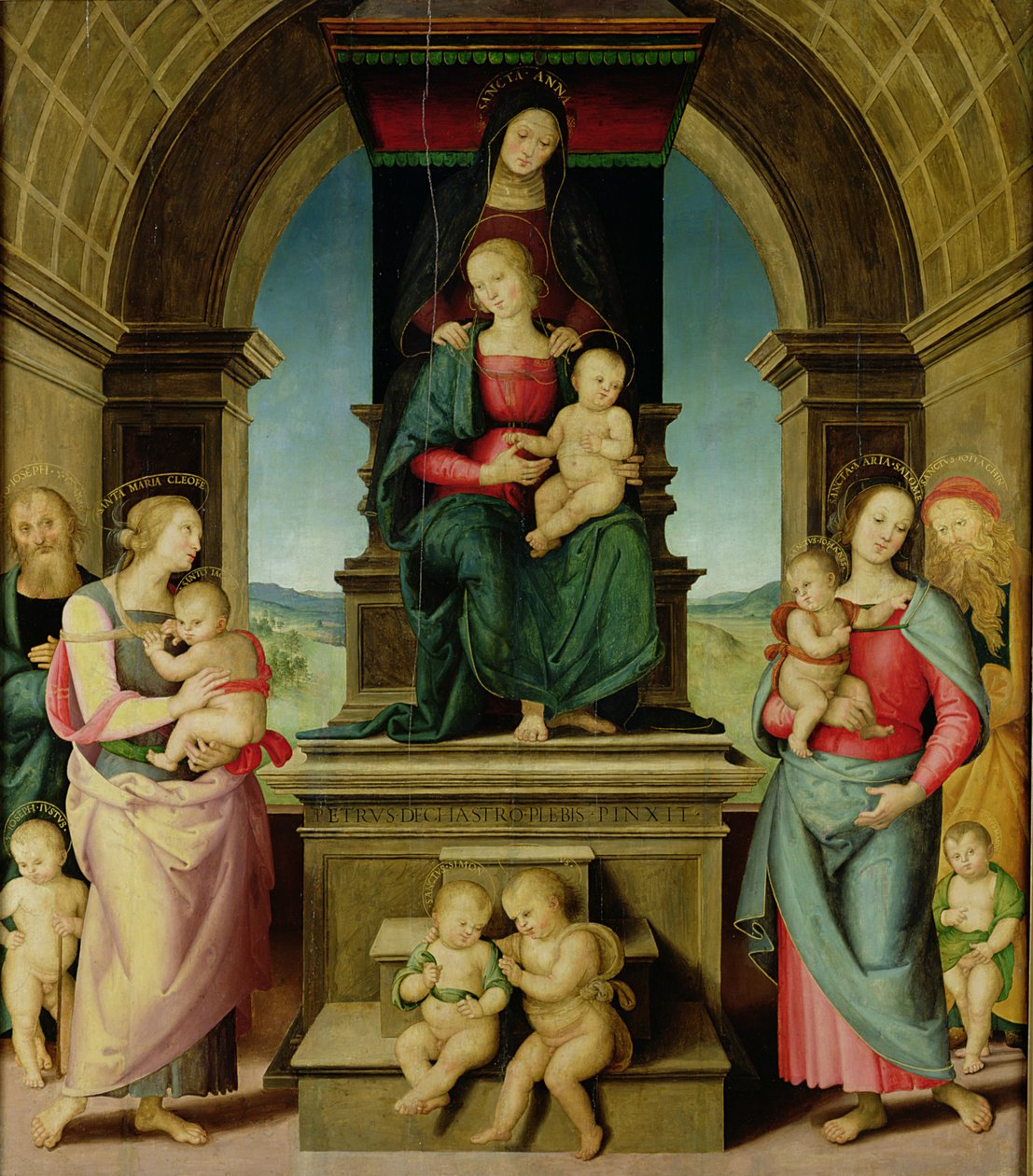 Familien Sankt Anne, ca. 1507 af Pietro Perugino