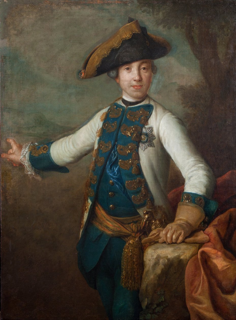 Portræt af storhertug Peter Fedorovich (senere Peter III af Rusland) af Pietro Antonio Rotari