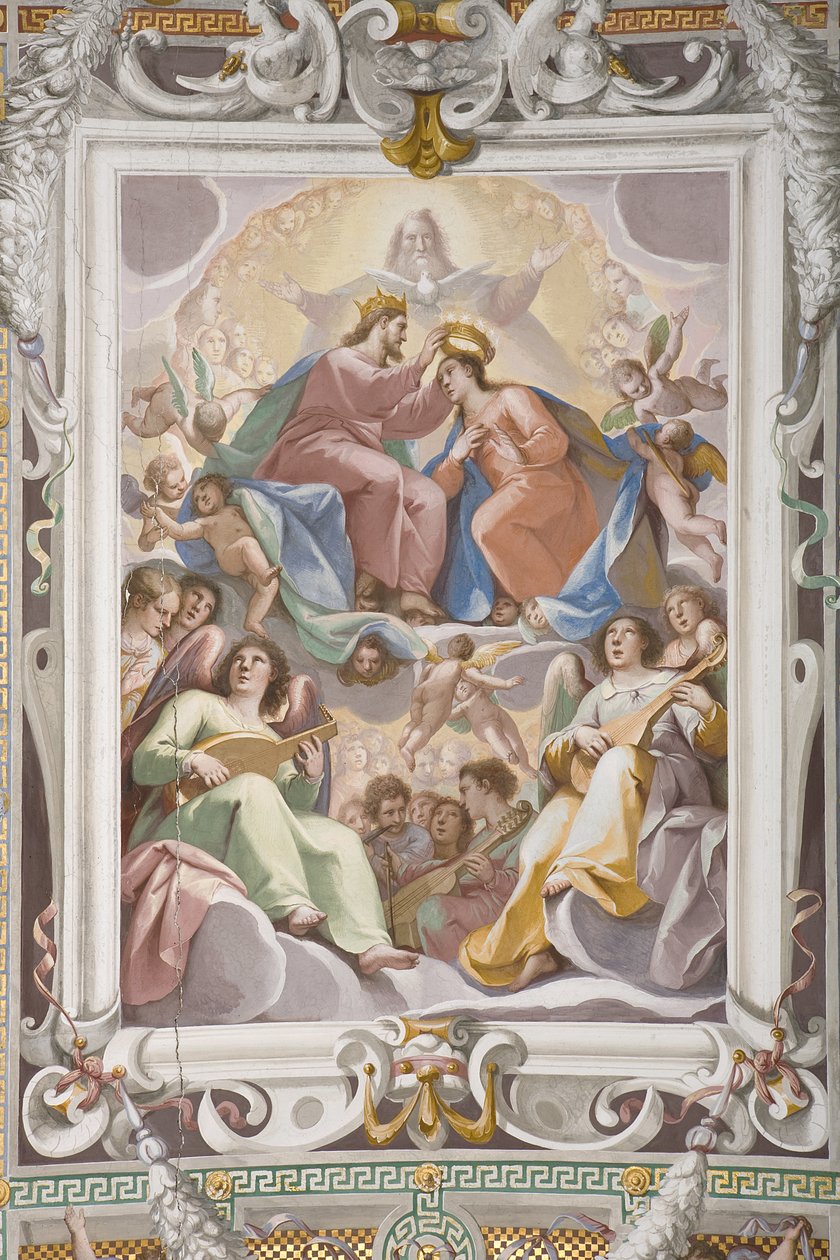 Jomfru Marias kroning (detalje af 3496331) af Pietro Sorri
