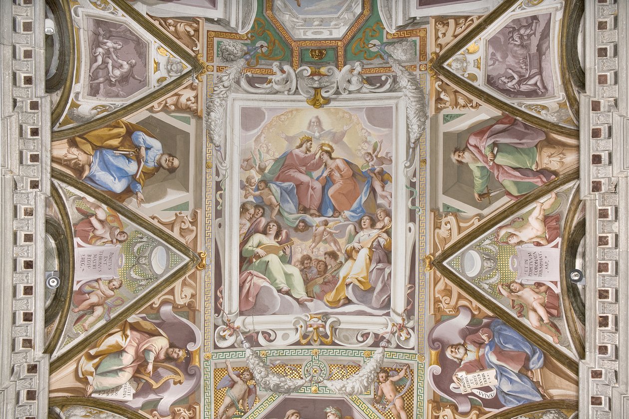 Jomfru Marias kroning (detalje af 3496331) af Pietro Sorri