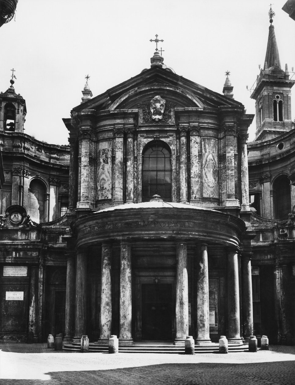 Kirke Santa Maria della Pace, facade, 1656 af Pietro da 1596 1669 Cortona