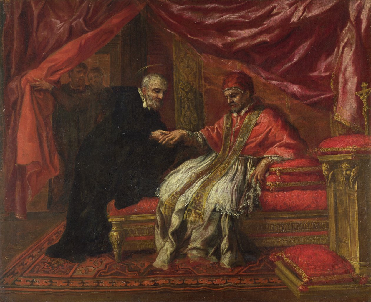 Sankt Filippo Neri helbreder pave Clemente VIII af Pietro da Cortona