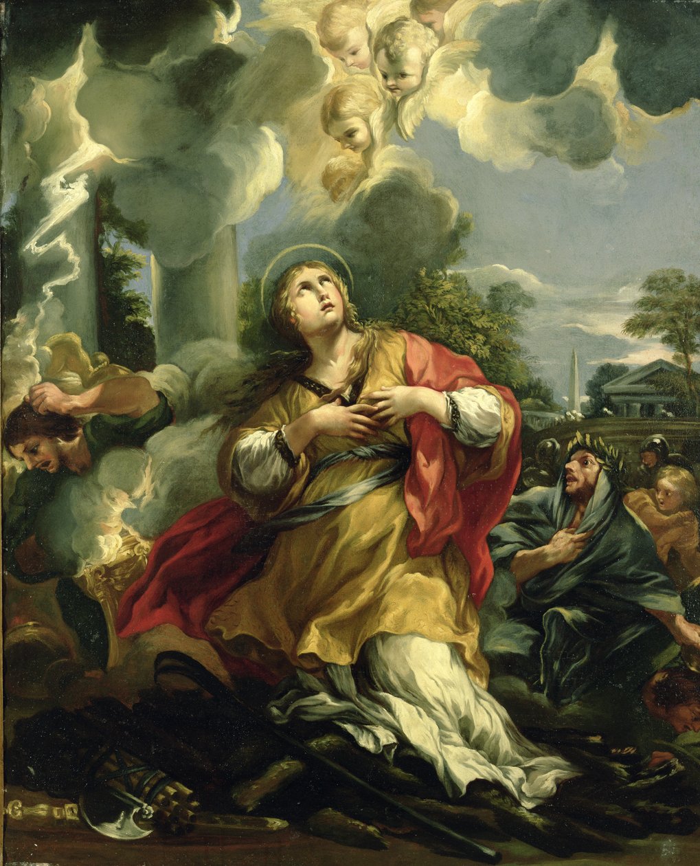 Vision af St. Barbara af Pietro da Cortona