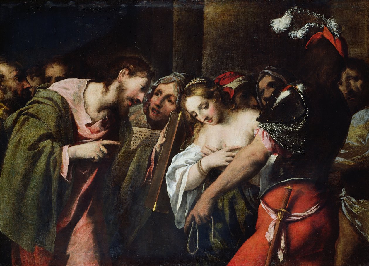 Kristus og den ægteskabelige kvinde af Pietro della Vecchia