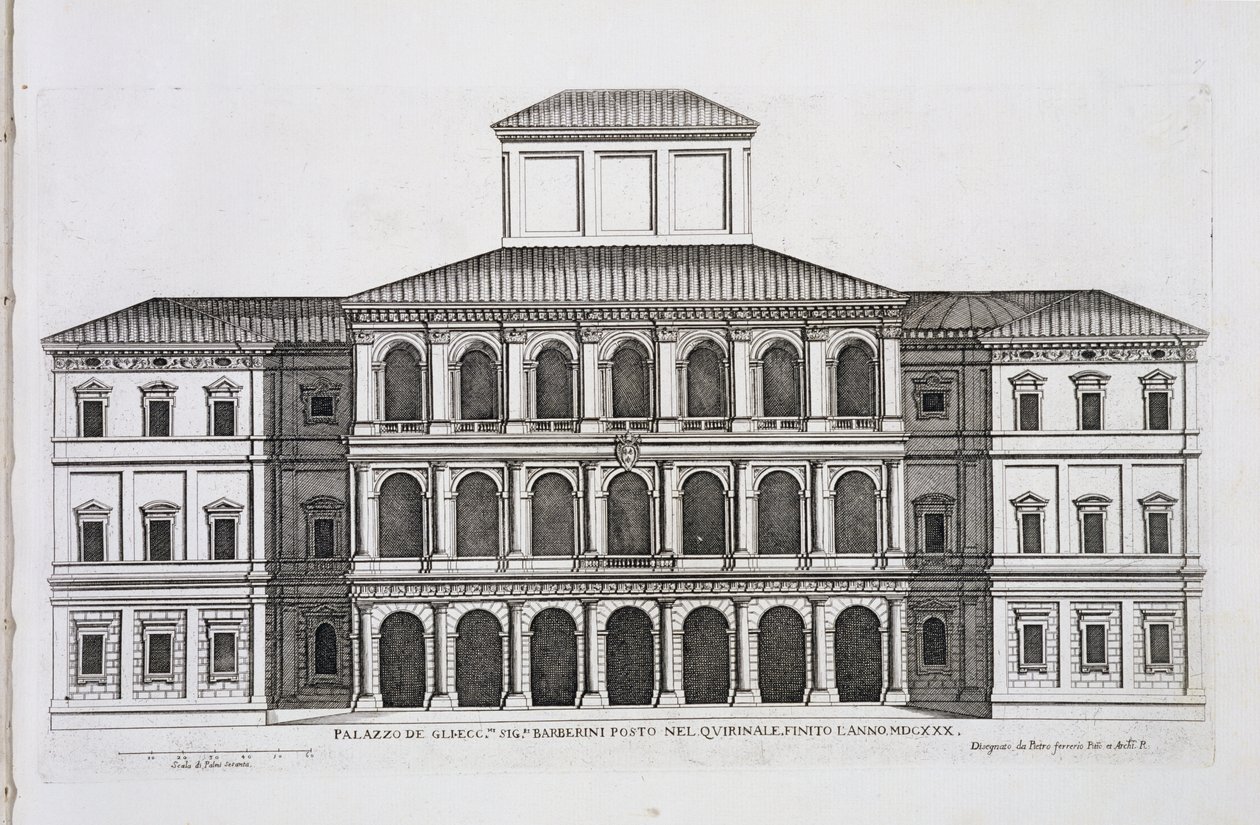 Palazzo Barberini på Quirinale, færdig 1630, fra 
