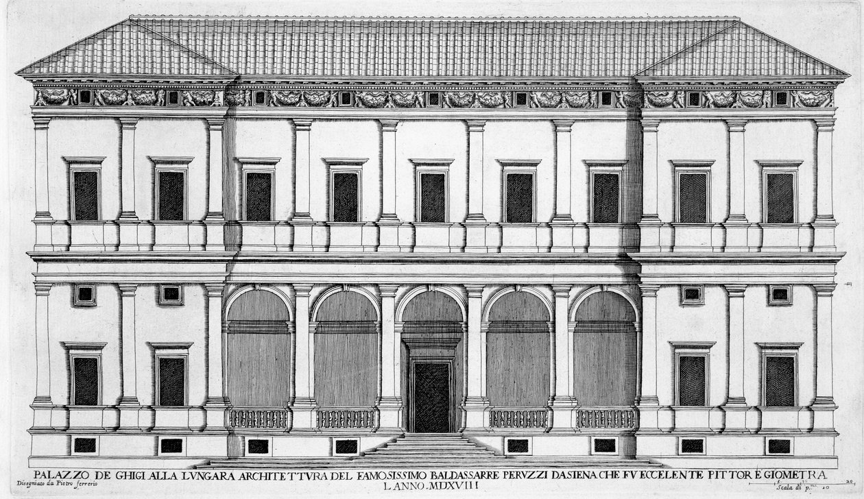Palazzo Chigi på Lungara, Rom, fra 