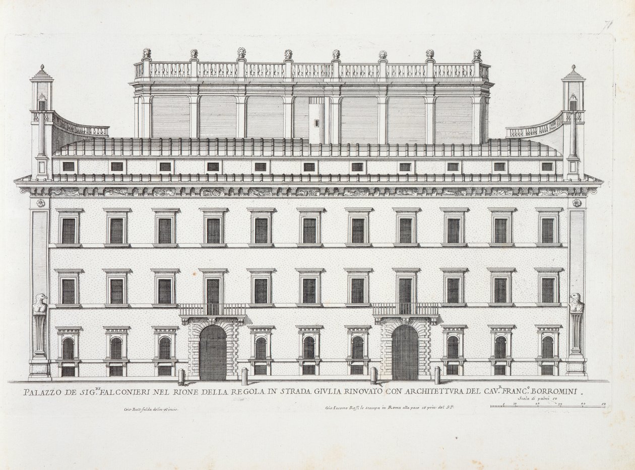 Palazzo Falconieri, Rom, fra 