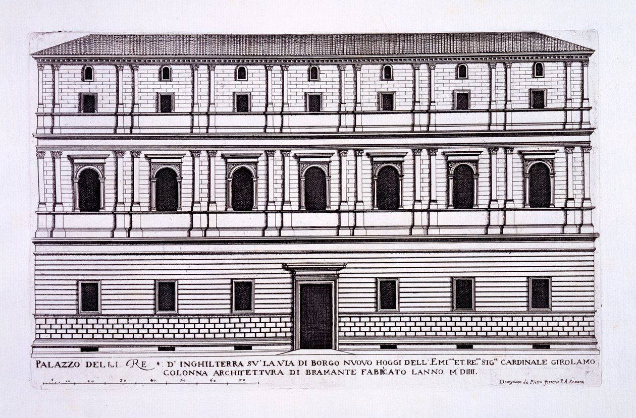 Palazzo of the Kings of England i Borgo Nuovo, Rom, fra 