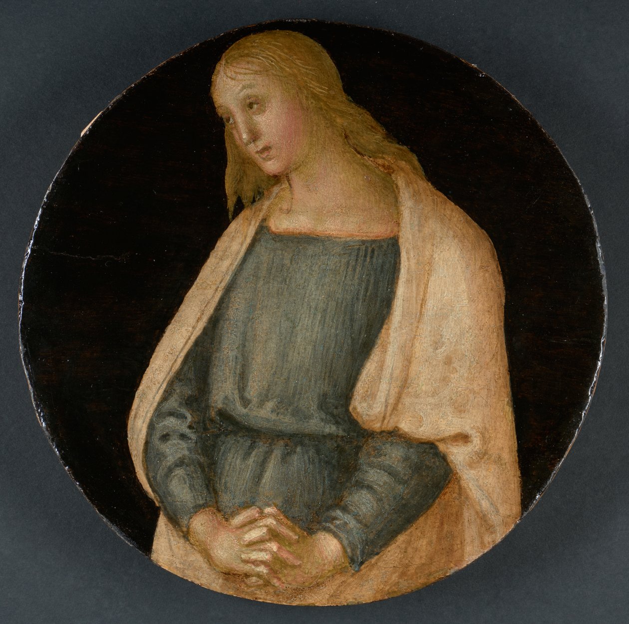 The Mourning St. John the Evangelist, ca. 1520 (tempera på panel) af Pietro Perugino