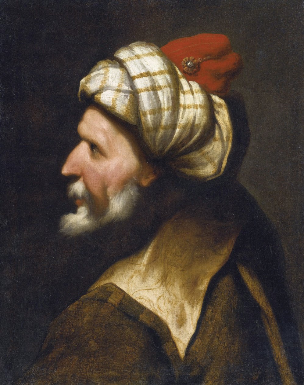 Portræt af Khizir Khayr ad-Din (Ad Din) kendt som Barbarossa af Pietro  Della Vecchia