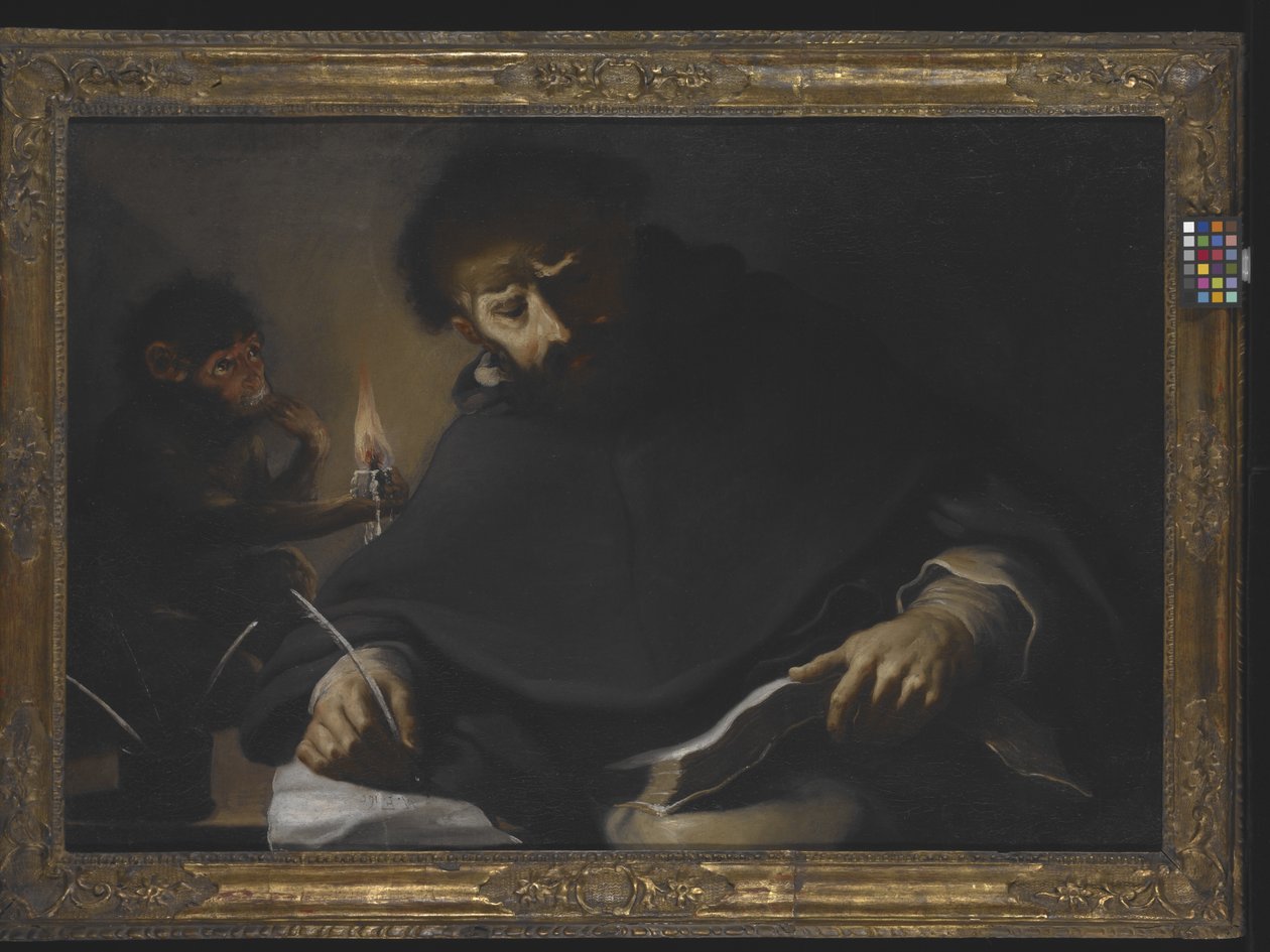 St. Dominic And The Devil (olie på lærred) af Pietro (1605 78) Della Vecchia