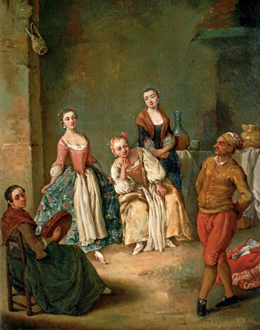 Furlanas dans ... (maleri på lærred) af Pietro (circle of) Longhi