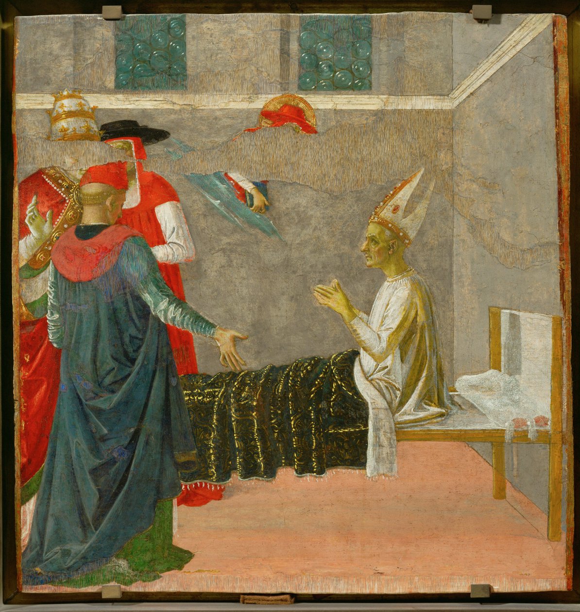 Sankt Hieronymus genopliver kardinal Andrea ... af Pietro (studio of) Perugino