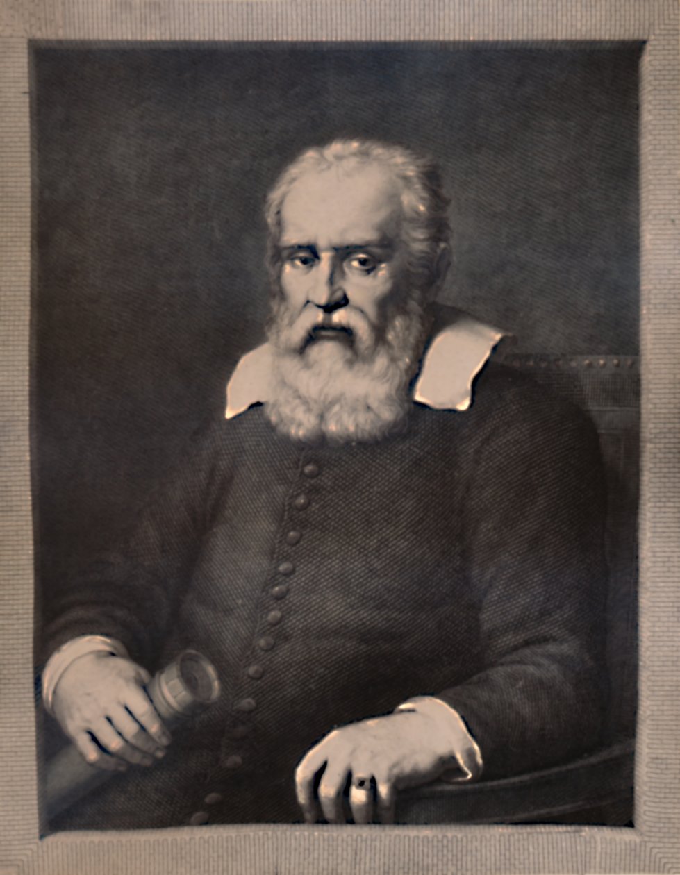 Galileo Galilei, italiensk videnskabsmand, slutningen af det 18. eller begyndelsen af det 19. århundrede 1894 af Pietro Antonio Leone Bettelini
