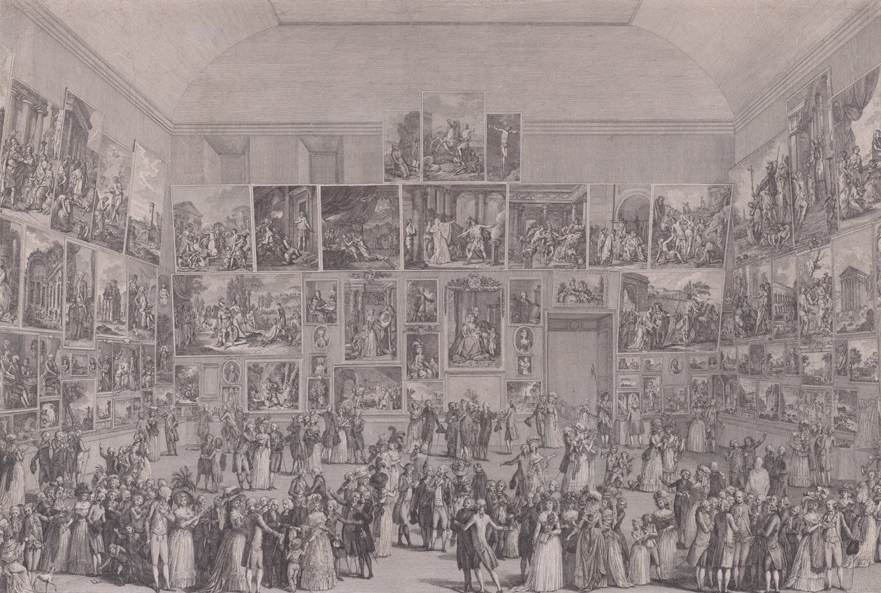 Udstilling på Salon du Louvre i 1787. af Pietro Antonio Martini