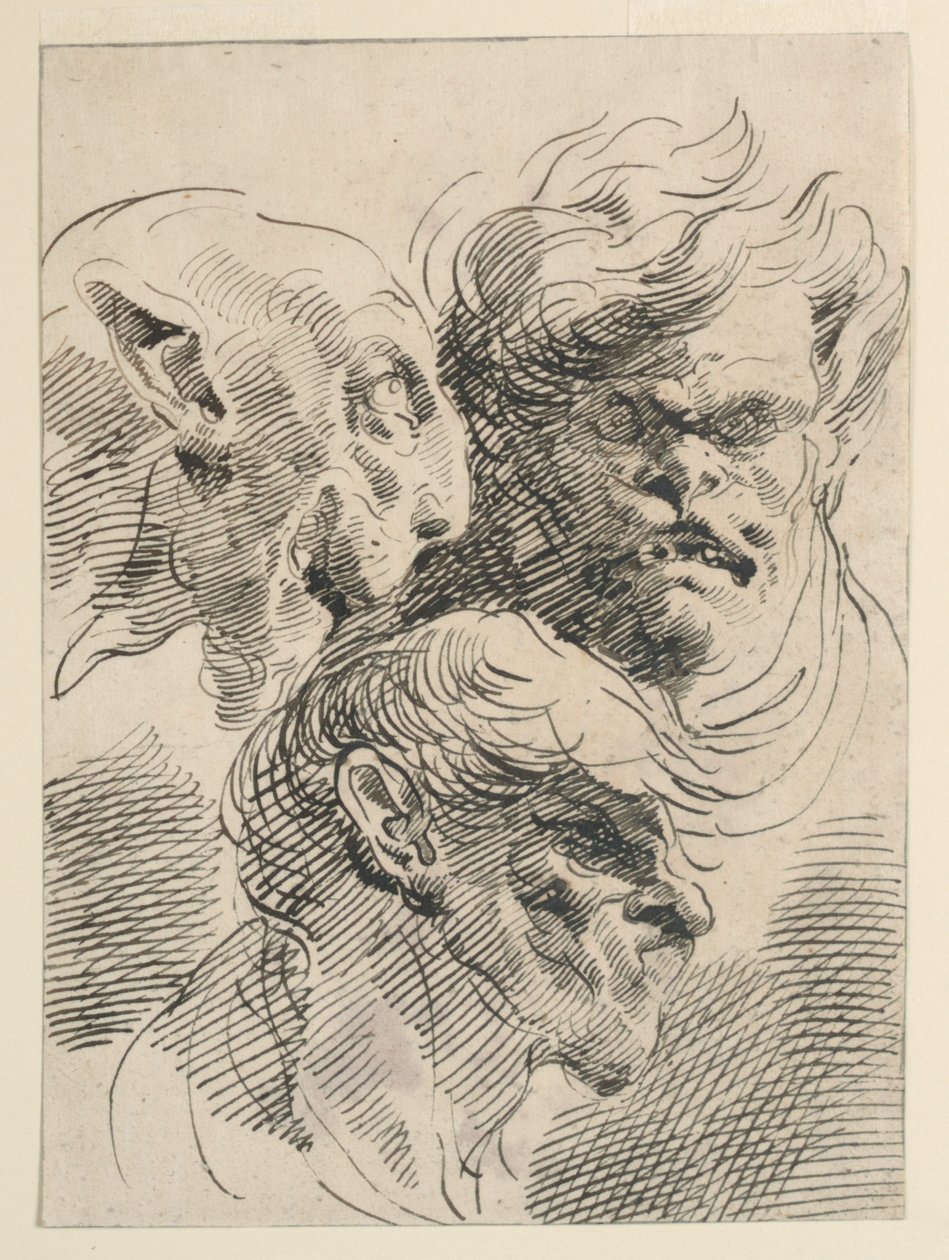 Groteske hoveder af Pietro Antonio Novelli