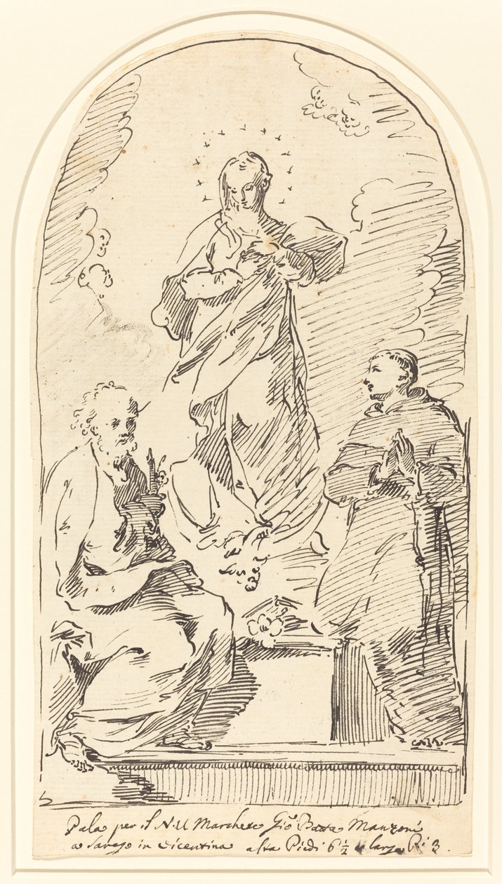 Den ubesmittede undfangelse af Pietro Antonio Novelli