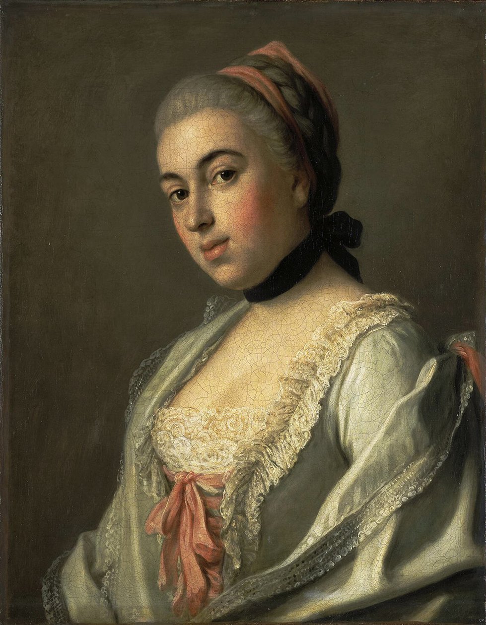 Portræt af grevinde Anna Vorontsova, ca. 1760 af Pietro Antonio Rotari