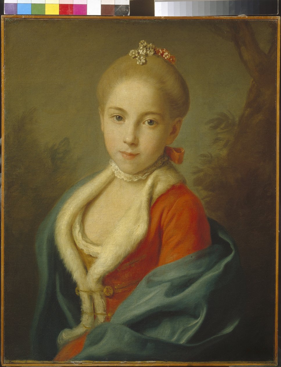 Portræt af prinsesse Catherine af Holstein-Beck, 1760-62 af Pietro Antonio Rotari