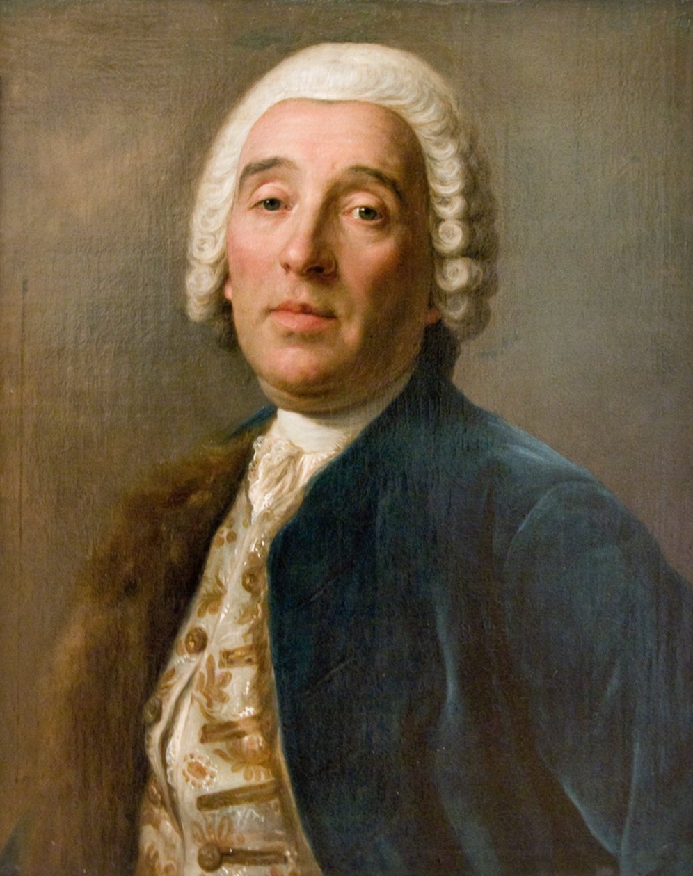 Portræt af arkitekten Bartolomeo Francesco Rastrelli, 1700-tallet af Pietro Antonio Rotari
