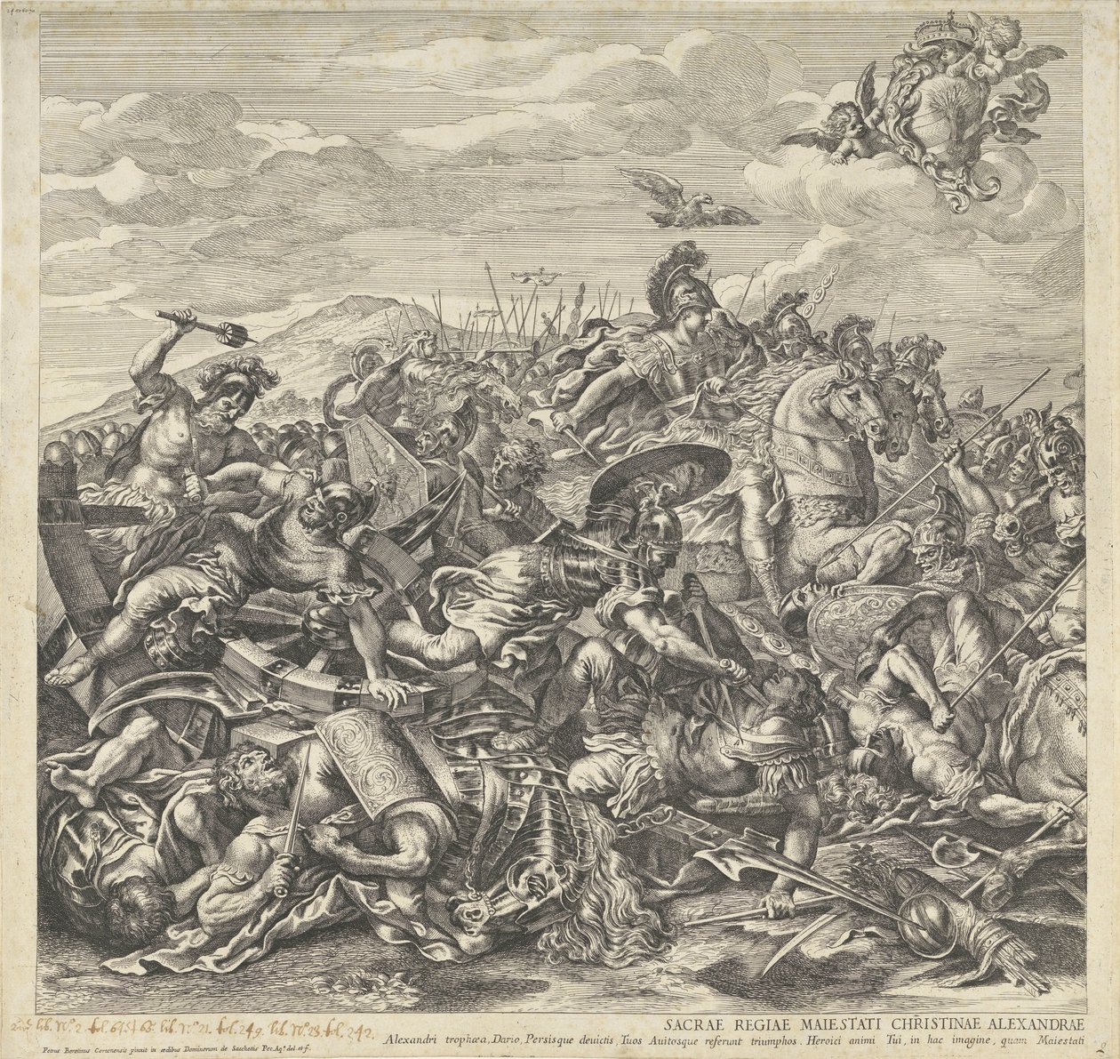 Slaget ved Arbella (venstre del) af Pietro Aquila