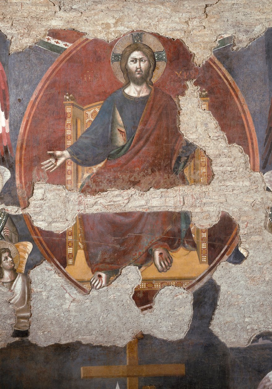 Den sidste dom: Kristus trumfer. Detalje. (Fresco af Pietro Cavallini