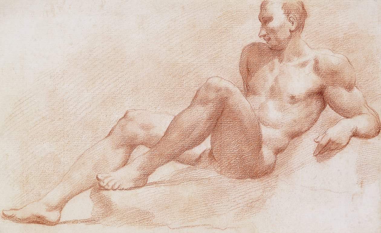 En tilbagelænet nøgen, af Pietro Dandini