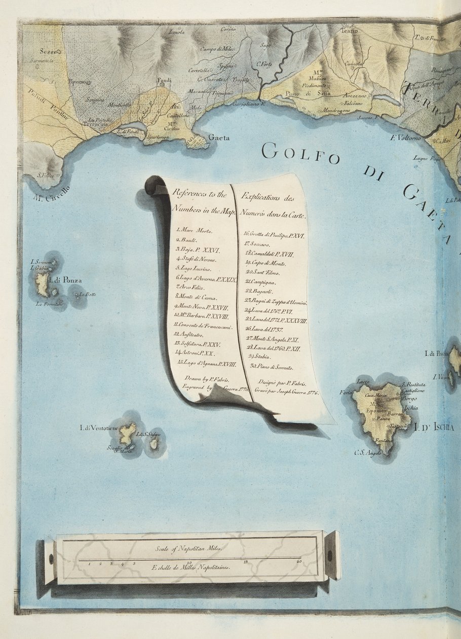 Kort over Gaeta-bugten fra 