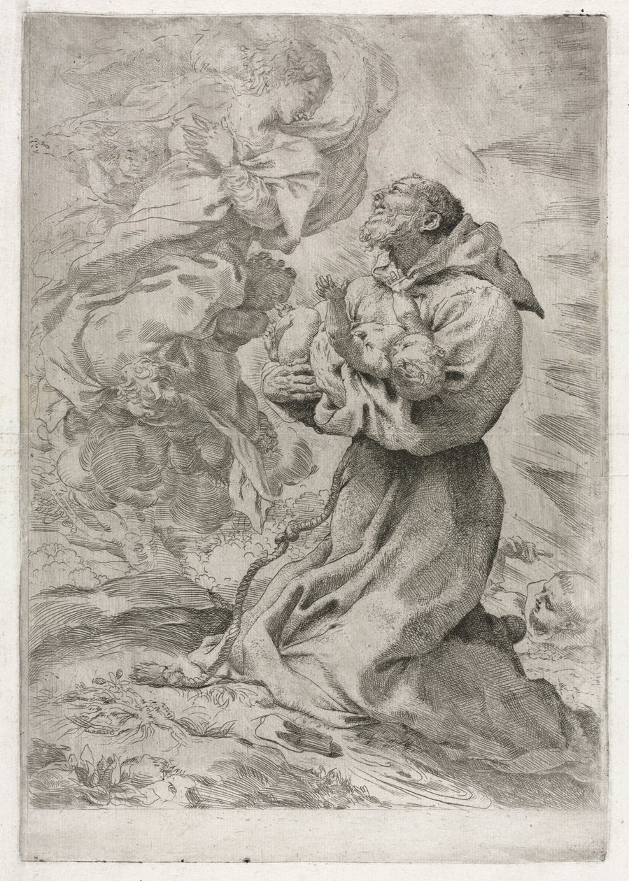 Frans af Assisis syn, 1590. af Pietro Faccini