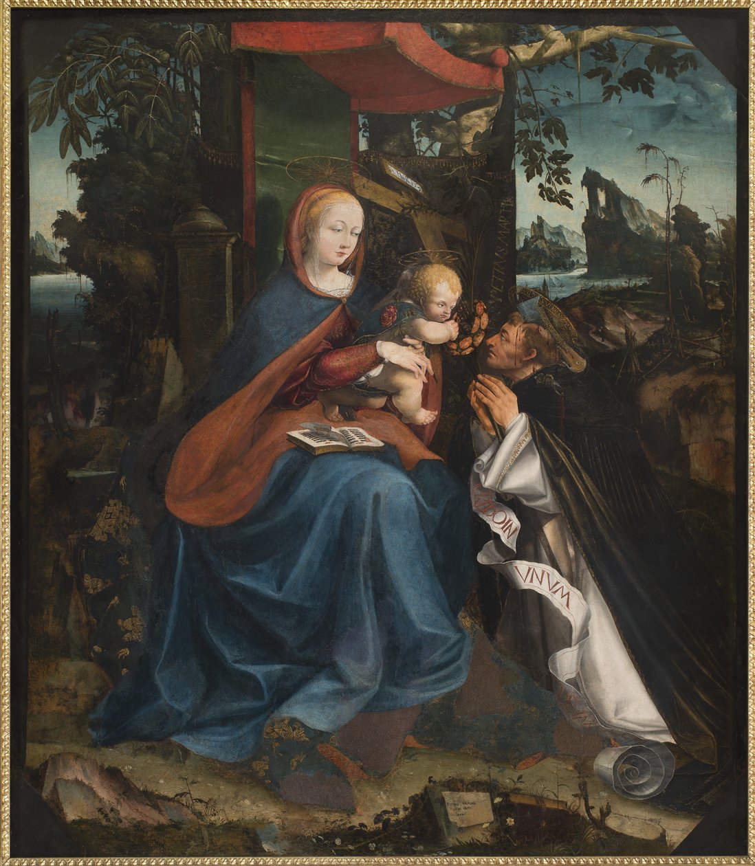 Madonna og barn og Sankt Peter Martyr, 1525 af Pietro Grammorseo