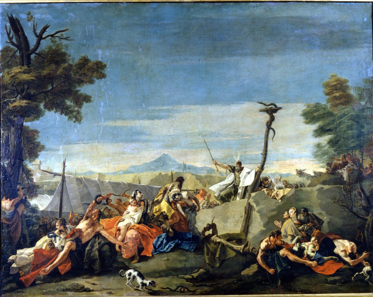 Bronzeslangen (1700-tallet), Maleri af pietro Ligari af Pietro Ligari