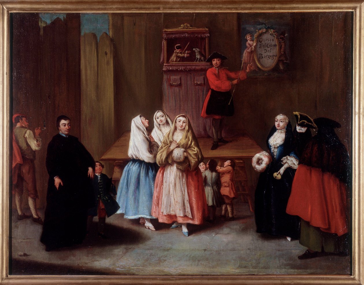 Et dukketeater i Venedig (Maleri af Pietro Longhi