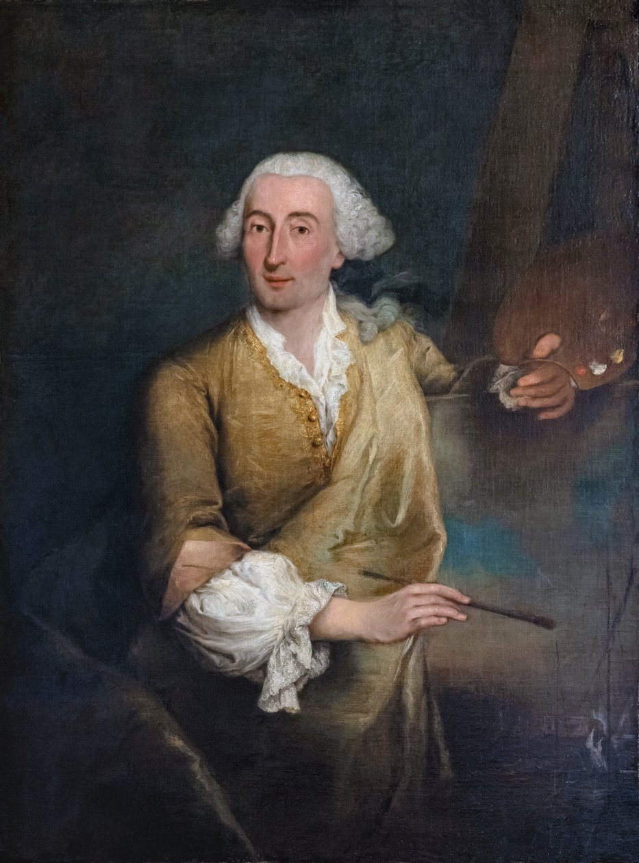 Italiensk: Portræt af Francesco Guardi Portræt af Francesco Guardi af Pietro Longhi