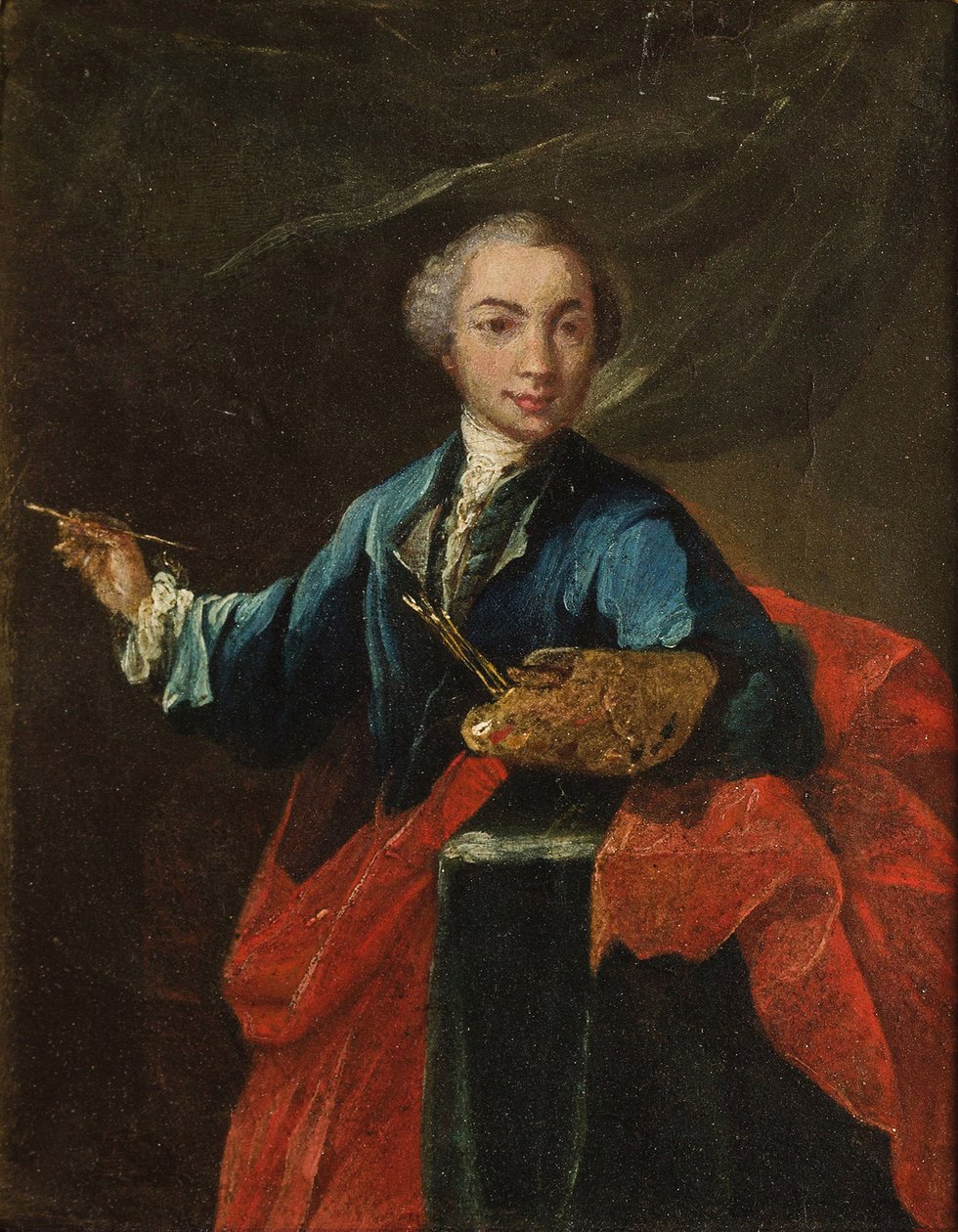 Selvportræt, ca. 1750. af Pietro Longhi