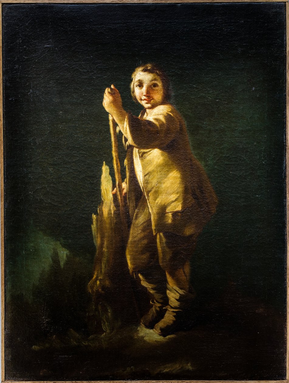 Stående hyrde, ca. 1740 (Olie på lærred) af Pietro Longhi