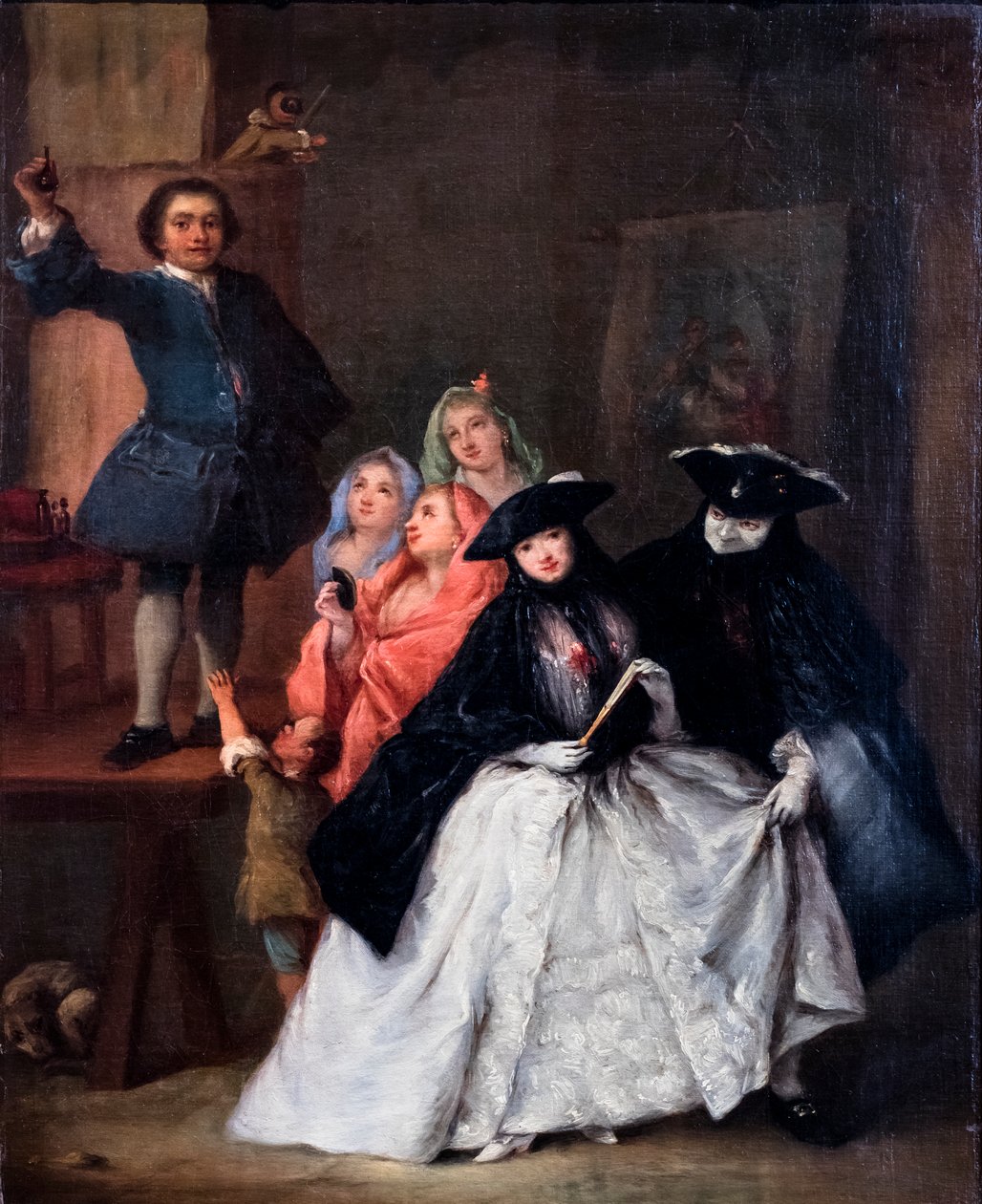 Charlatanen, ca. 1757 (olie på lærred) af Pietro Longhi