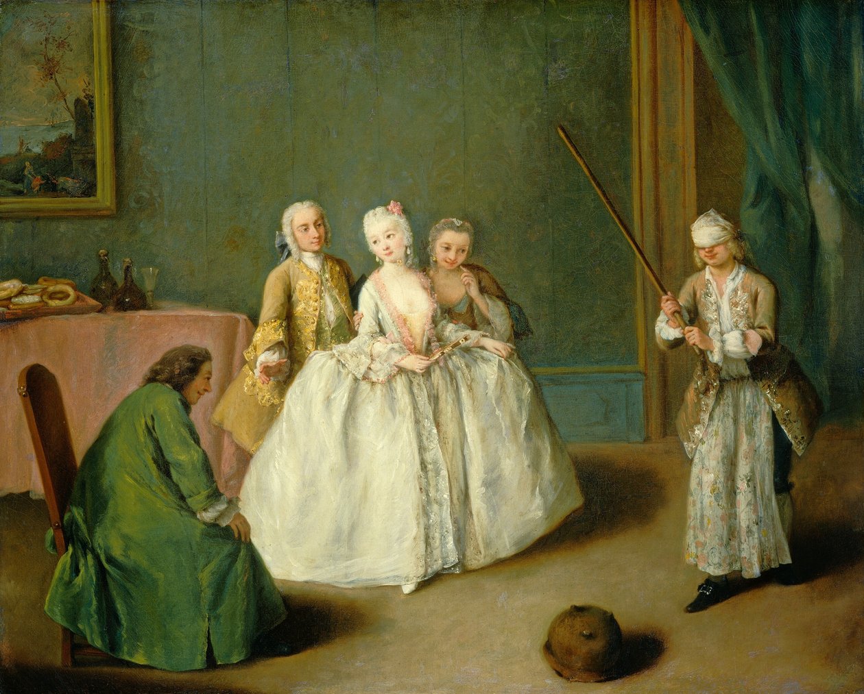 Spillet om den kogende gryde af Pietro Longhi